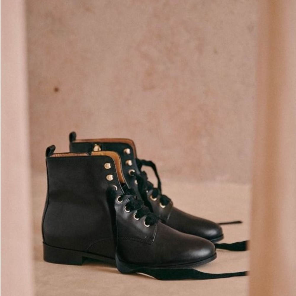 Sezane Black Eugenie Boots